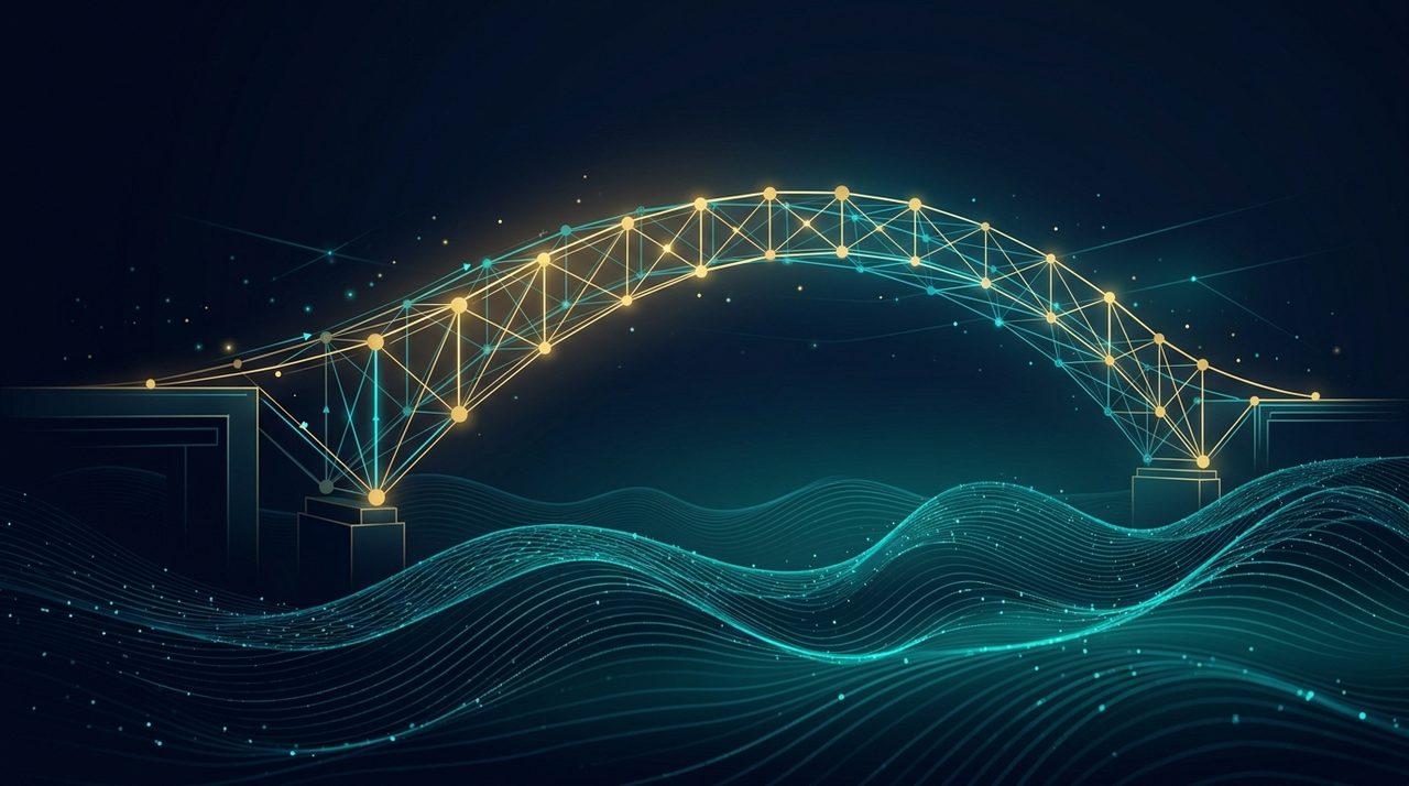 Market linked notes and market linked investments connect your return to an underlying asset — an abstract bridge illustration